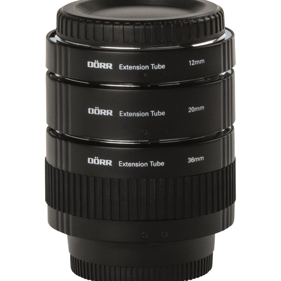 3-teiliger Zwischenringsatz für DSLR & SLR 12, 20, 36mm – Nikon AF