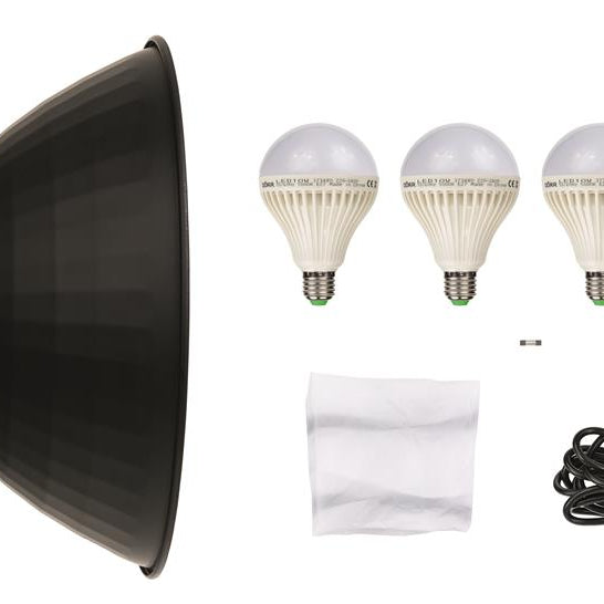 LED Dauerlicht DL-400 – 1 Stück - 4x10W Birnen
