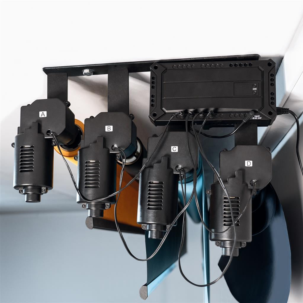 Funk Motor Rollenaufhänger f. 4 Papierhintergründe