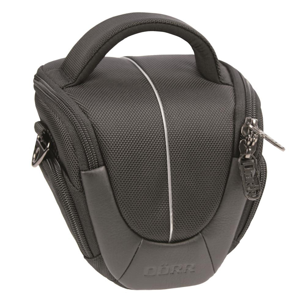 Halfter Fototasche Yuma – Schwarz-Silber