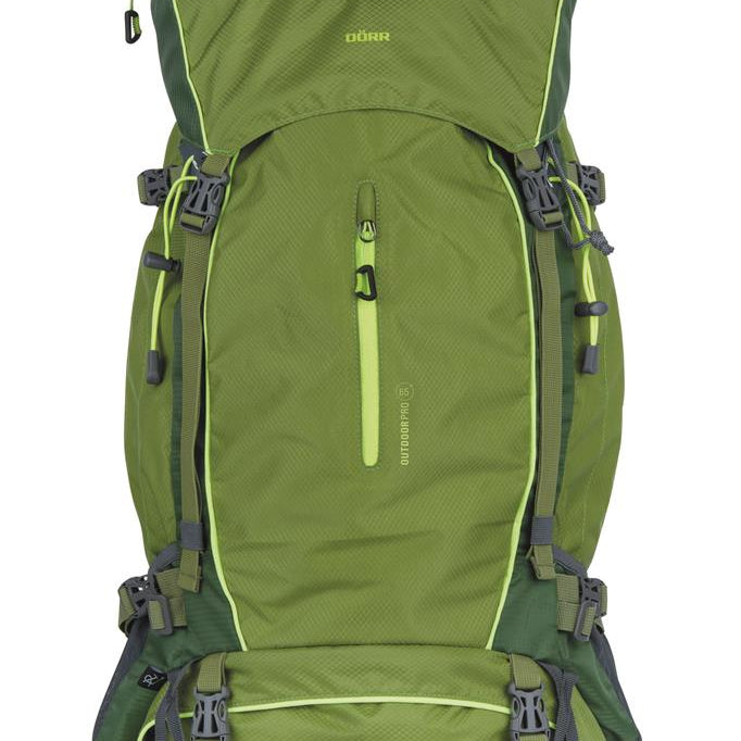 Rucksack Outdoor Pro 65 + Pro 15 grün