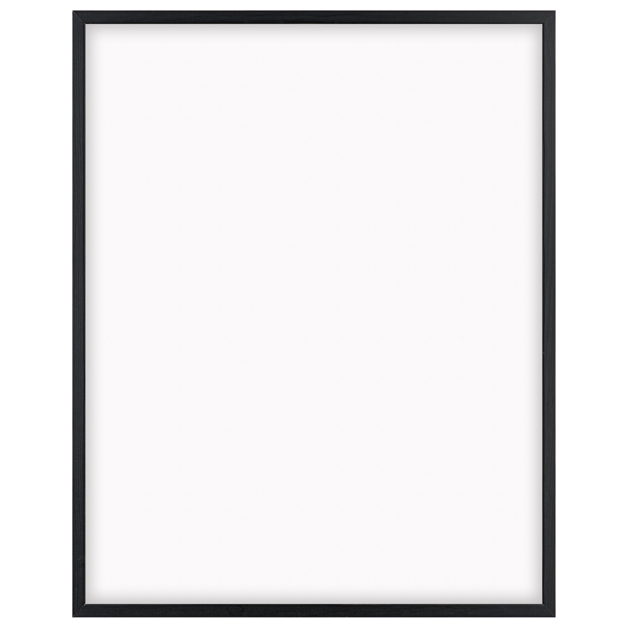 DÖRR Echtholz-Bilderrahmen Woody in Schwarz mit schmaler Rahmenleiste und Acrylscheibe