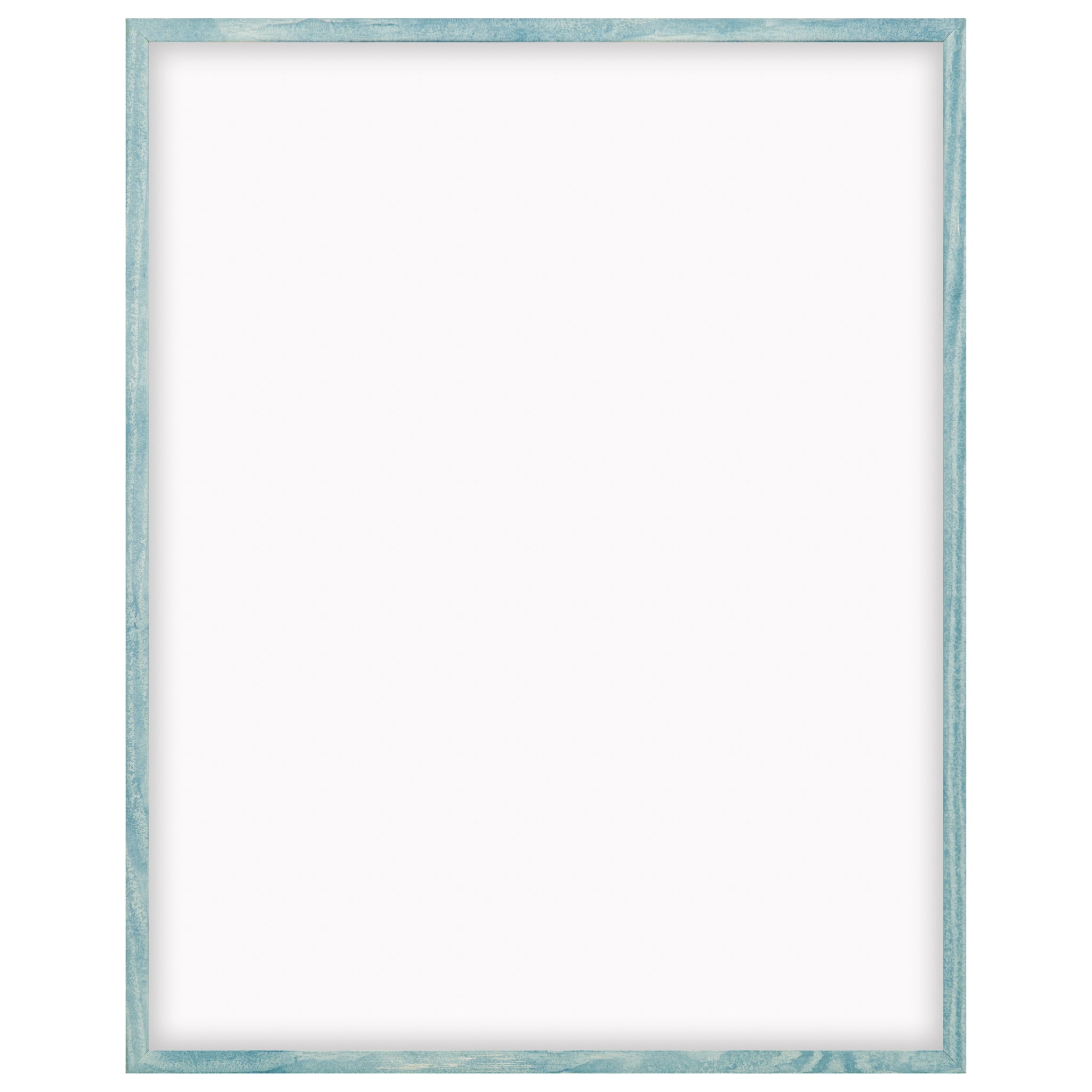 DÖRR Echtholz-Bilderrahmen Woody in Hellblau mit schmaler Rahmenleiste und Acrylscheibe