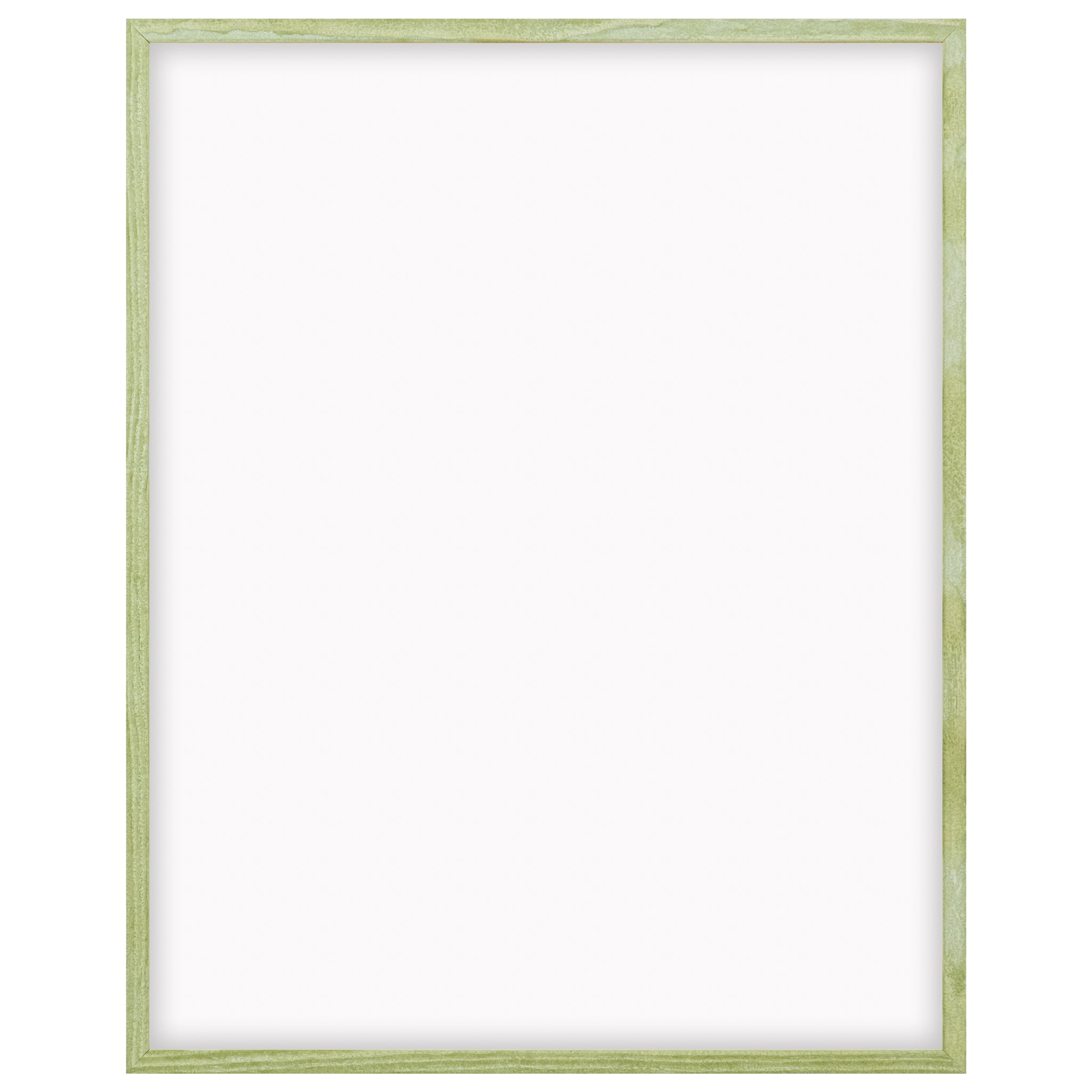 DÖRR Echtholz-Bilderrahmen Woody in Grün mit schmaler Rahmenleiste und Acrylscheibe