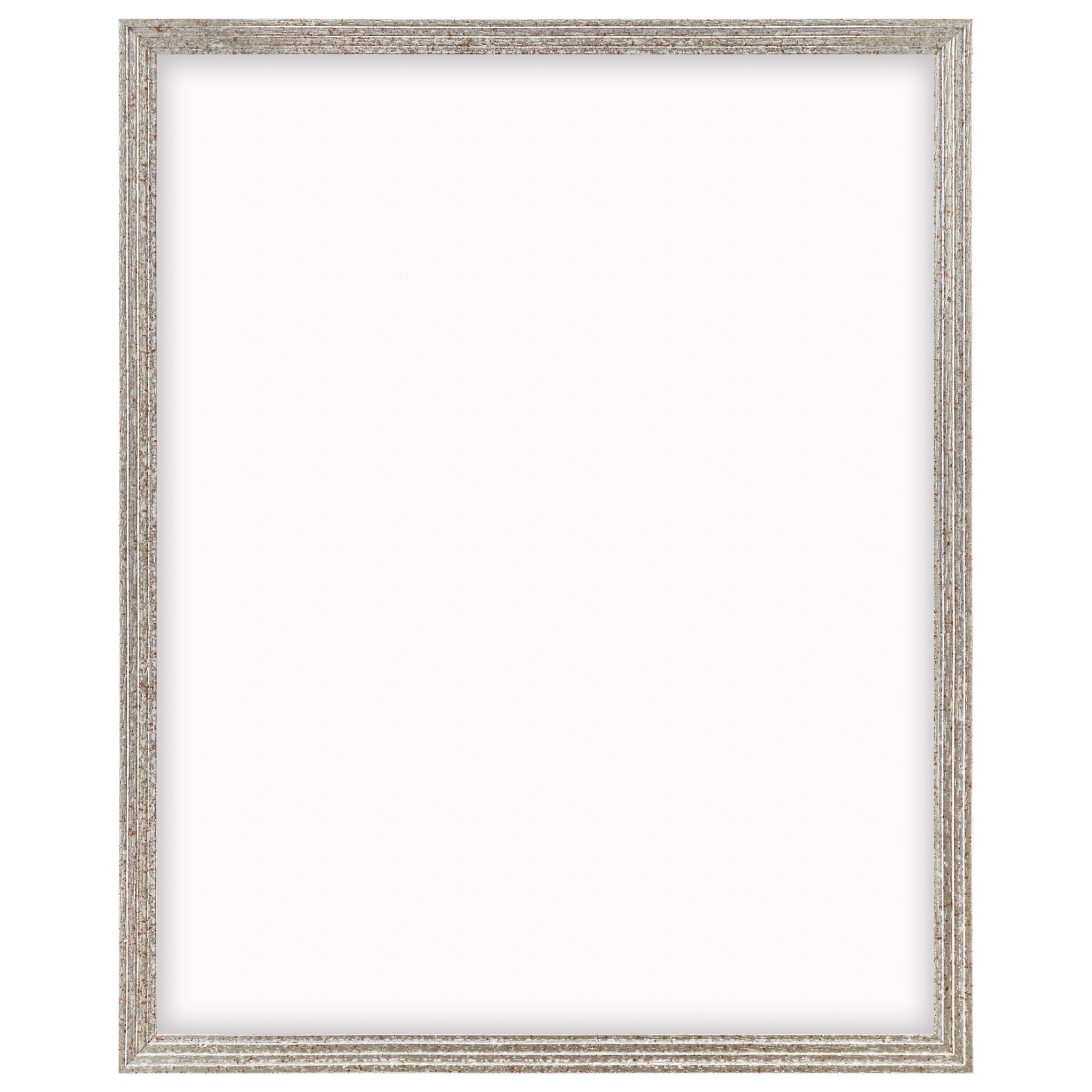 DÖRR Echtholz-Bilderrahmen Aurora in Antik-Silber mit breiter Rahmenleiste in Stufenoptik und Acrylscheibe