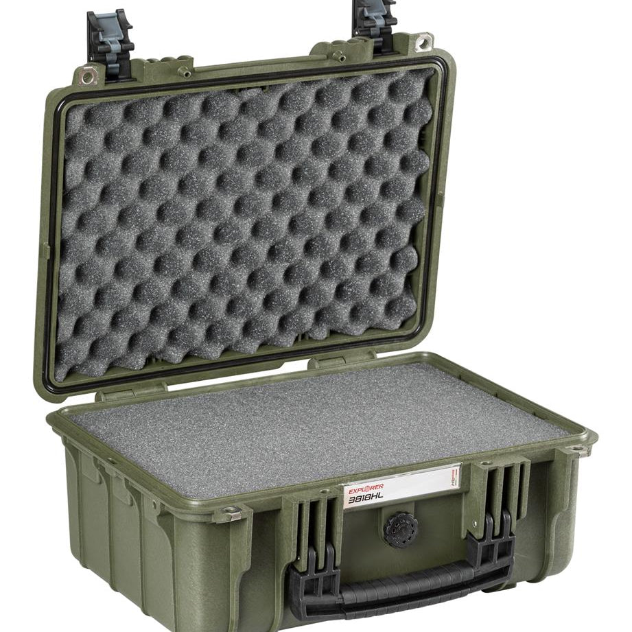EXPLORER Cases protective case 3818 – Military Green / With pre-cubed foam / Heavenly Light