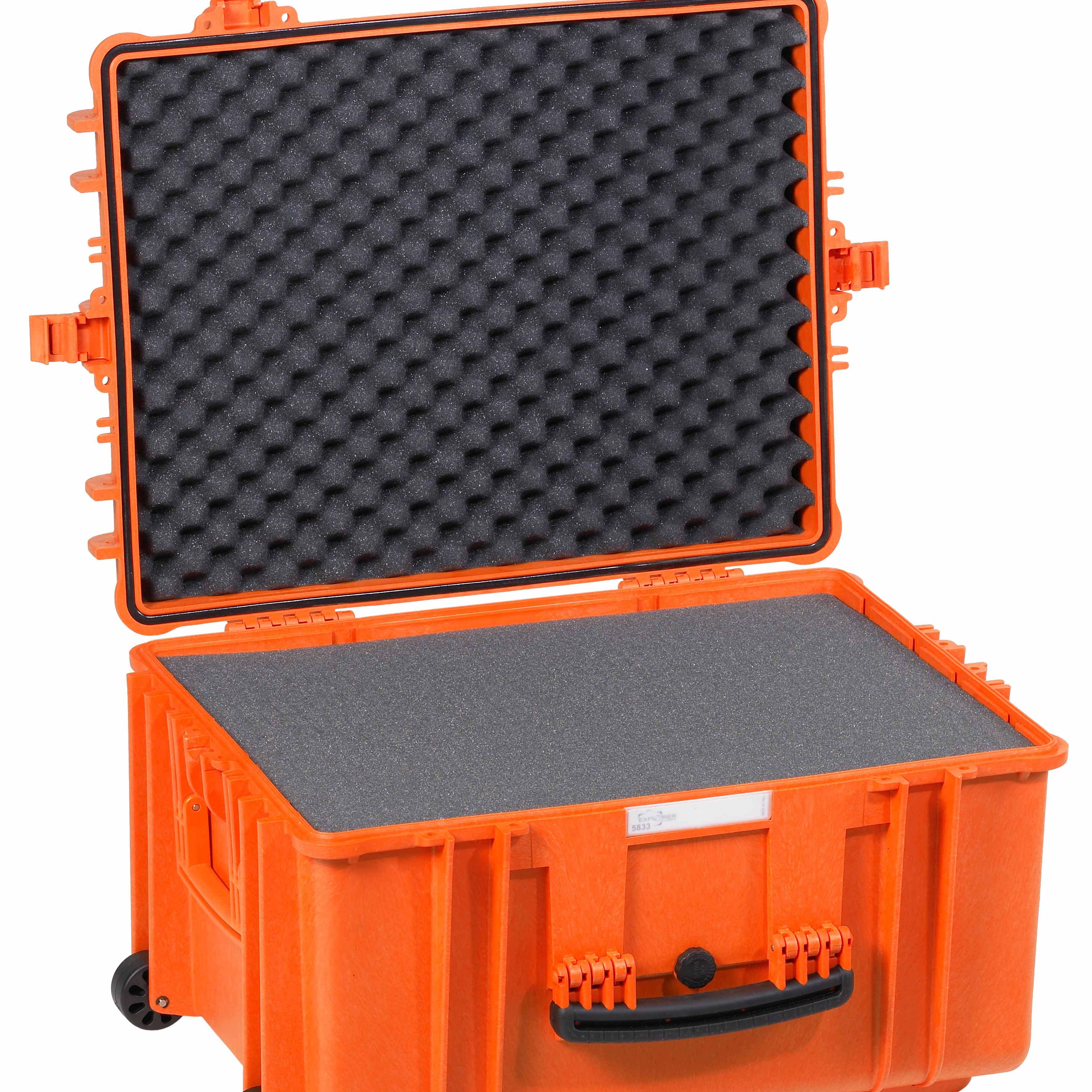 EXPLORER Cases protective case 5833 – Orange / With pre-cubed foam