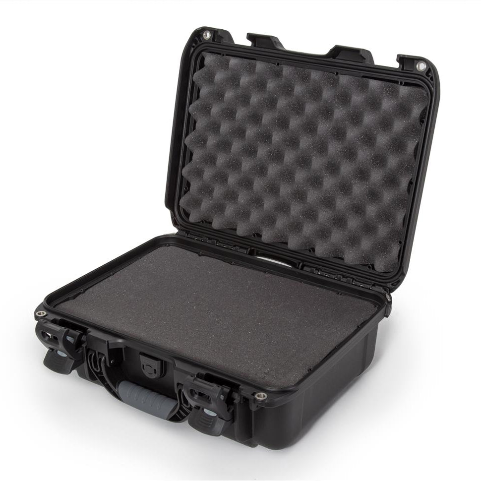 Koffer 381x267x157 mm Mod. 920 – Schwarz / Mit Würfelschaumstoff