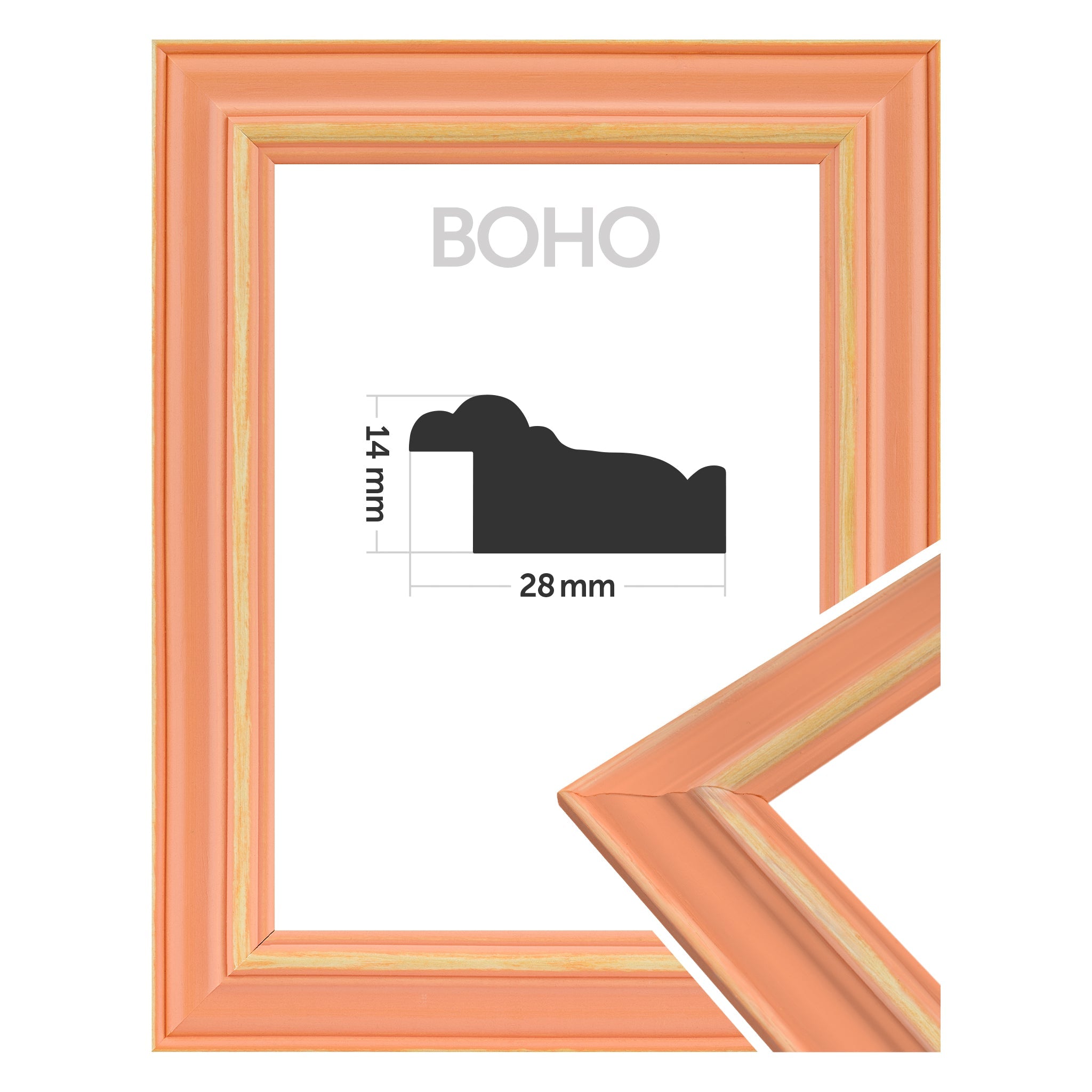 Boho Holzbilderrahmen