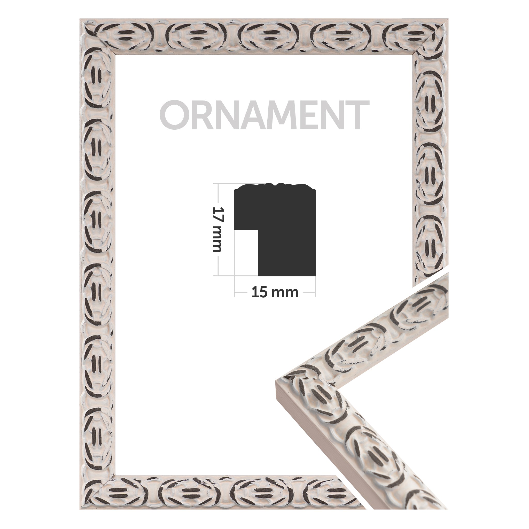 Ornament Holzbilderrahmen