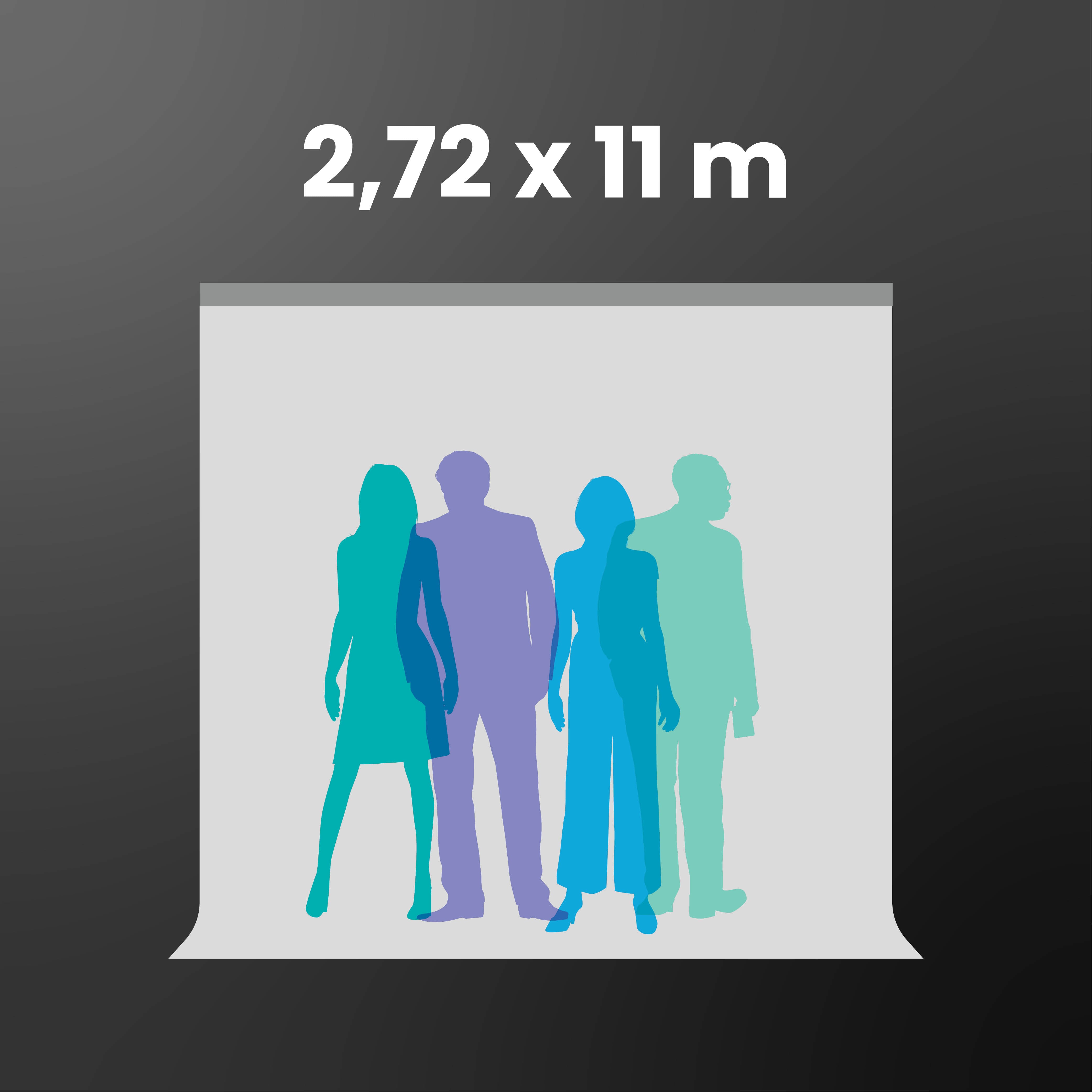 Papierhintergründe 2,72m x 11m