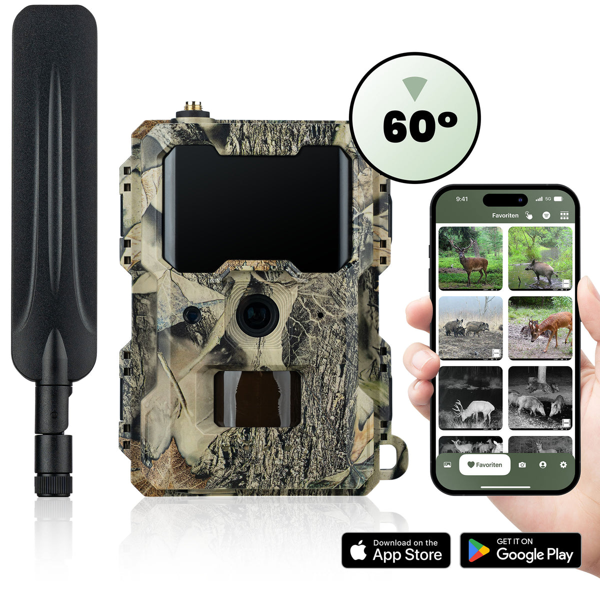 Wildkamera Cloud Mini 4G - Simlockfrei, APP, Akku- oder Batteriebetrieb