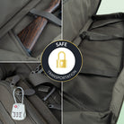 DÖRR ProTac Langwaffentasche oliv mit gepolstertem Innenraum, Fixiergurten und abschließbaren Reißverschlüssen für sicheren Gewehrtransport