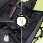 DÖRR ProTac Langwaffentasche schwarz mit gepolstertem Innenraum, Fixiergurten und abschließbaren Reißverschlüssen für sicheren Gewehrtransport