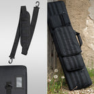 DÖRR ProTac Langwaffentasche schwarz mit MOLLE-System, Namensschildfach und abnehmbarem Schultergurt, taktische Gewehrtasche im Outdoor-Einsatz