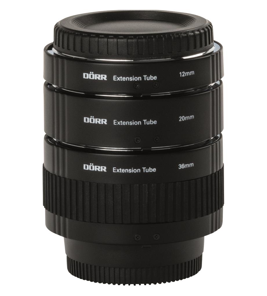 3-teiliger Zwischenringsatz für DSLR & SLR 12, 20, 36mm – Nikon AF