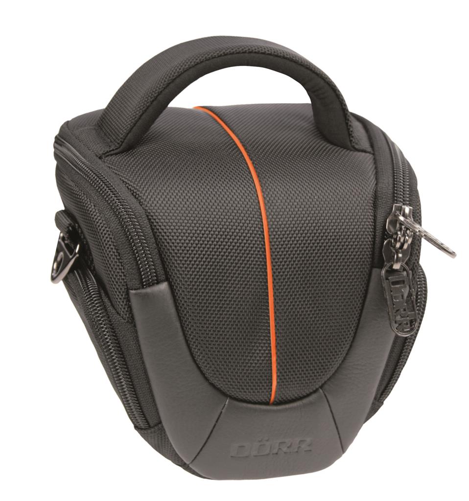 Halfter Fototasche Yuma – Schwarz-Orange