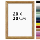 DÖRR Holz-Bilderrahmen Aqua natur für 20 x 30 cm, geradlinige, moderne Leiste mit Übersicht der 14 Farbvarianten