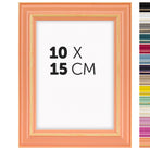 DÖRR Holz-Bilderrahmen Boho in Peach im Vintage-Stil, mit Bildformat 10x15 cm und Detailansicht der vierzehn Farbvarianten