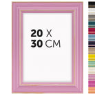 DÖRR Holz-Bilderrahmen Boho in Rosa im Vintage-Stil, mit Bildformat 20x30 cm und Detailansicht der vierzehn Farbvarianten