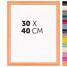 DÖRR Holz-Bilderrahmen Boho in Peach im Vintage-Stil, mit Bildformat 30x40 cm und Detailansicht der vierzehn Farbvarianten