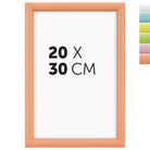DÖRR Holz-Bilderrahmen Candy peach 20 x 30 cm mit halbrunder Leiste und Übersicht der sechs Farbvarianten