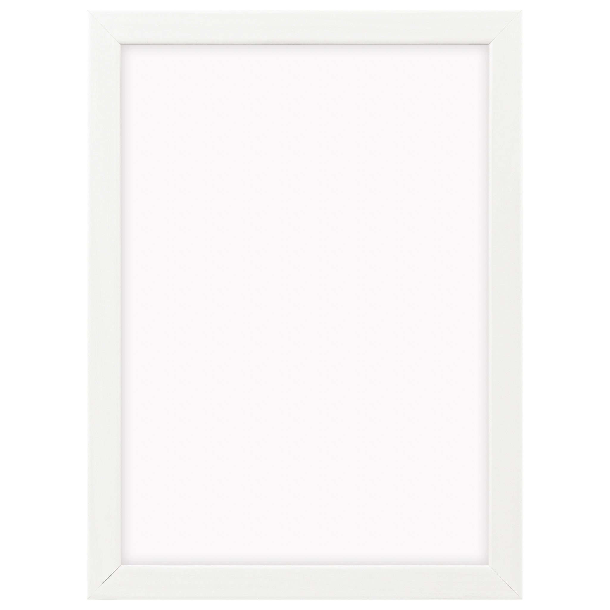 DÖRR Echtholz-Bilderrahmen Woody in Weiß mit schmaler Rahmenleiste und Acrylscheibe