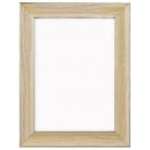 DÖRR Echtholz-Bilderrahmen Aristo in Créme mit breiter Leiste, goldener Innen- und Außenkante und Acrylscheibe, frontal