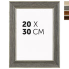 DÖRR Echtholz-Bilderrahmen Aristo grau 20x30 cm mit Goldkante und Übersicht der vier Farbvarianten