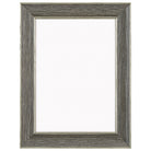 DÖRR Echtholz-Bilderrahmen Aristo in Grau mit breiter Leiste, goldener Innen- und Außenkante und Acrylscheibe, frontal