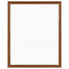 DÖRR Echtholz-Bilderrahmen Aristo in Braun mit breiter Leiste, goldener Innen- und Außenkante und Acrylscheibe, frontal