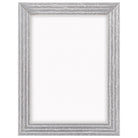 DÖRR Echtholz-Bilderrahmen Aurora in Silber mit breiter Rahmenleiste in Stufenoptik und Acrylscheibe