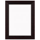 DÖRR Echtholz-Bilderrahmen Aurora in Schwarz mit breiter Rahmenleiste in Stufenoptik und Acrylscheibe