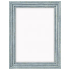 DÖRR Echtholz-Bilderrahmen Aurora in Hellblau mit breiter Rahmenleiste in Stufenoptik und Acrylscheibe