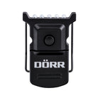 DÖRR Micro LED Clip-Leuchte in Schwarz, Frontansicht der Mini-Leuchte mit 5 LEDs und Clip zur Befestigung an Schildkappe, Hut oder Mütze