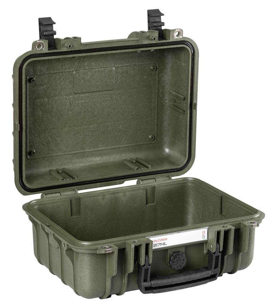 EXPLORER Cases protective case 3317 – Military Green / Empty Case / Heavenly Light