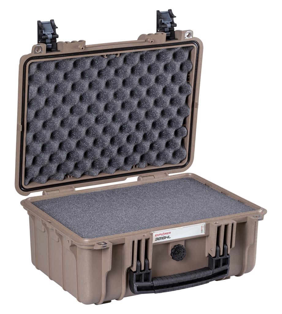 EXPLORER Cases protective case 3818 – Desert Sand / With pre-cubed foam / Heavenly Light