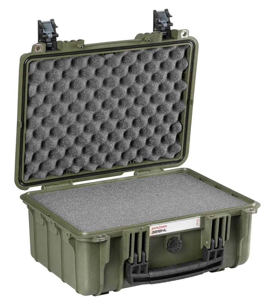 EXPLORER Cases protective case 3818 – Military Green / With pre-cubed foam / Heavenly Light