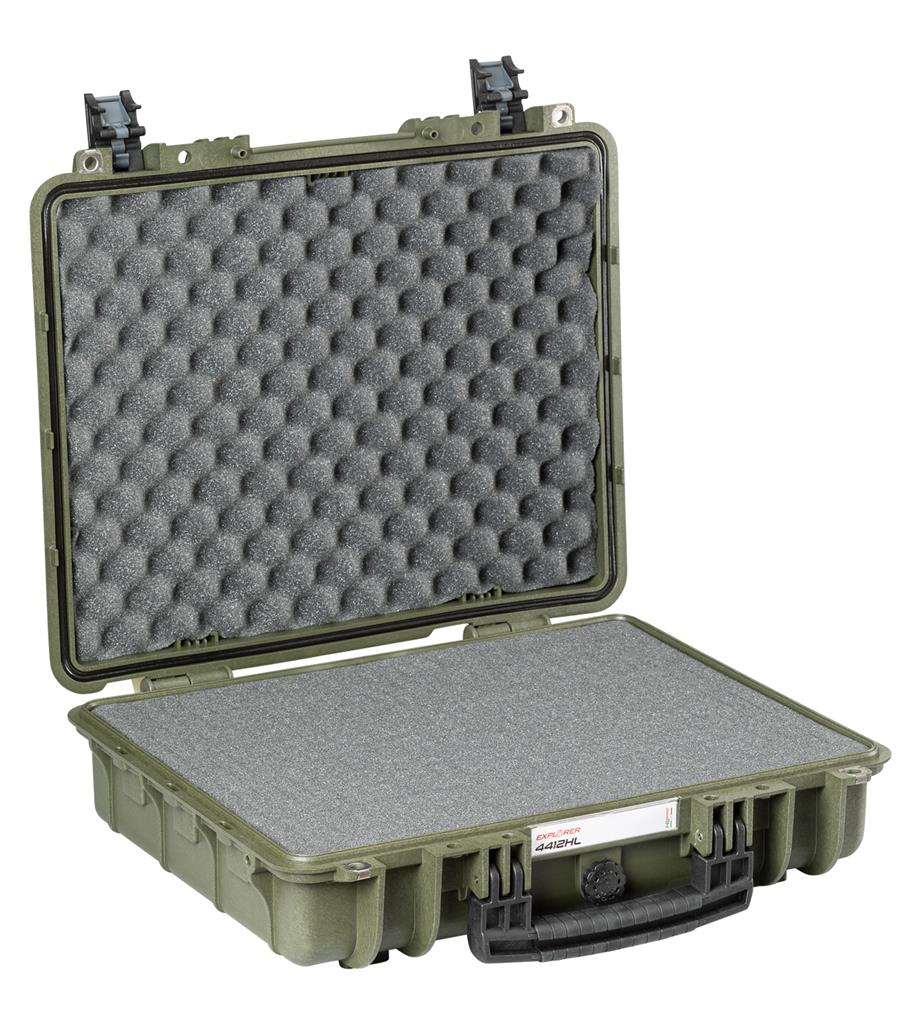EXPLORER Cases protective case 4412 – Military Green / With pre-cubed foam / Heavenly Light