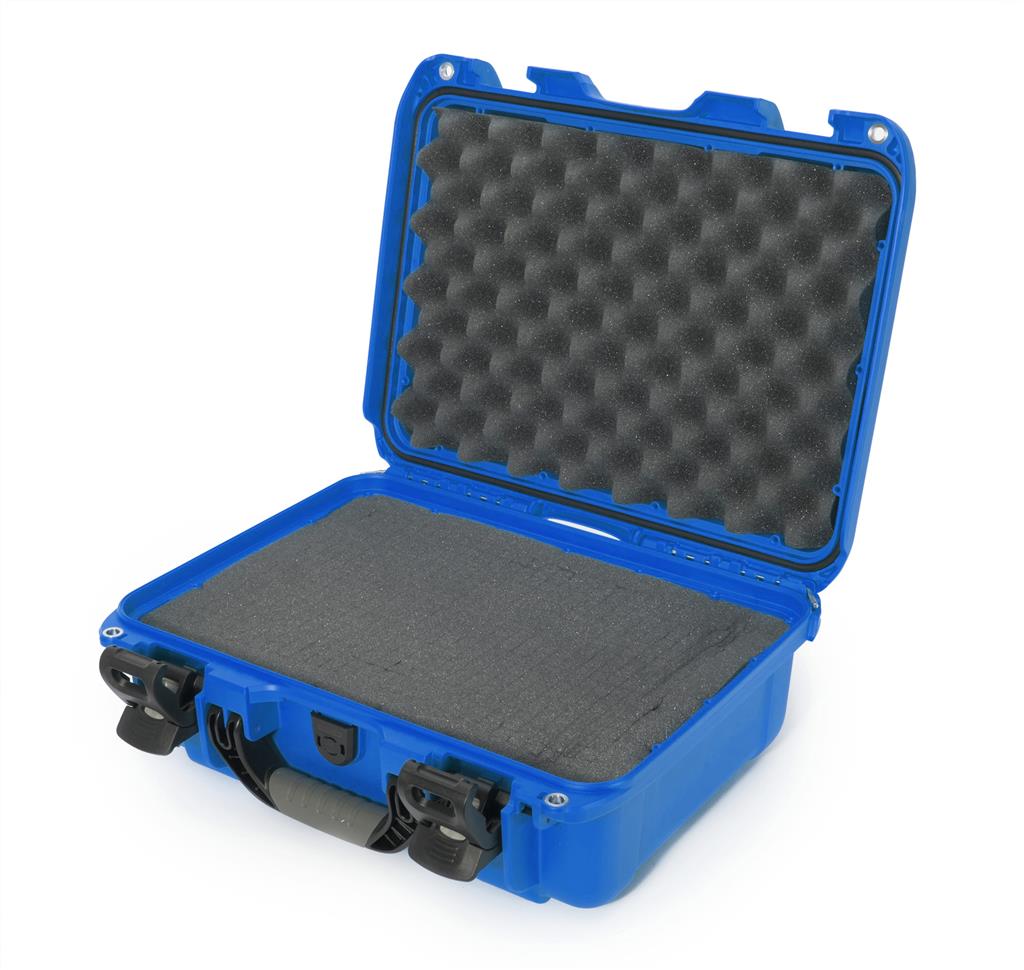 Koffer 381x267x157 mm Mod. 920 – Blau / Mit Würfelschaumstoff