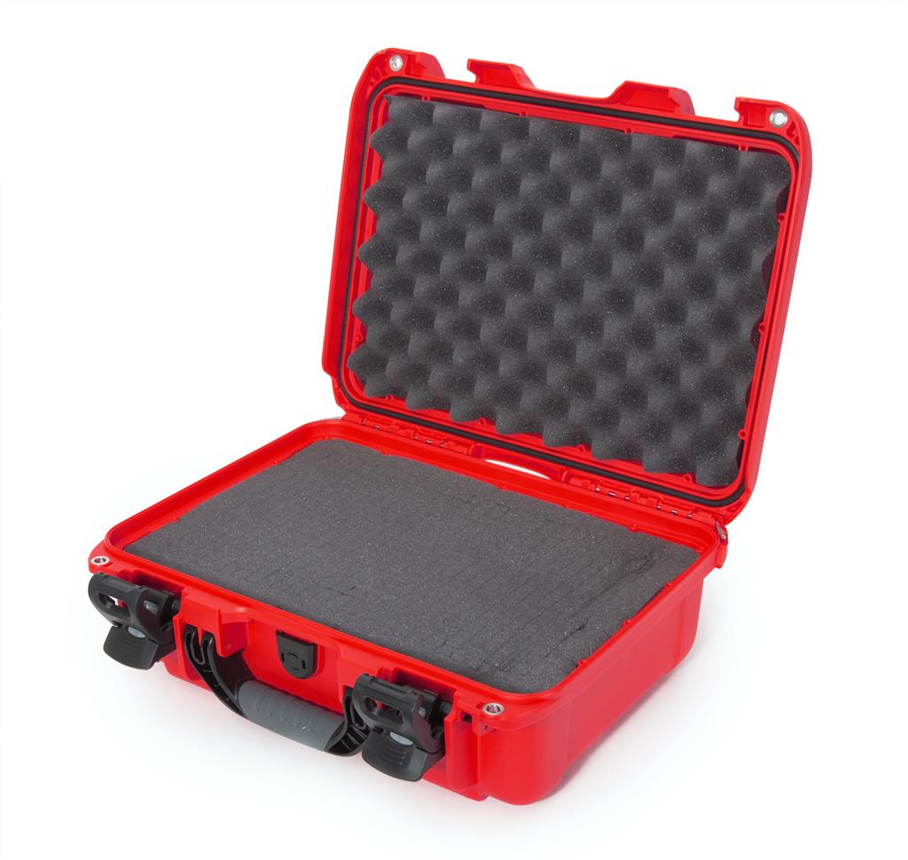 Koffer 381x267x157 mm Mod. 920 – Rot / Mit Würfelschaumstoff