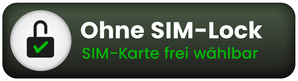 Ohne SIM-Lock – SIM-Karte frei wählbar